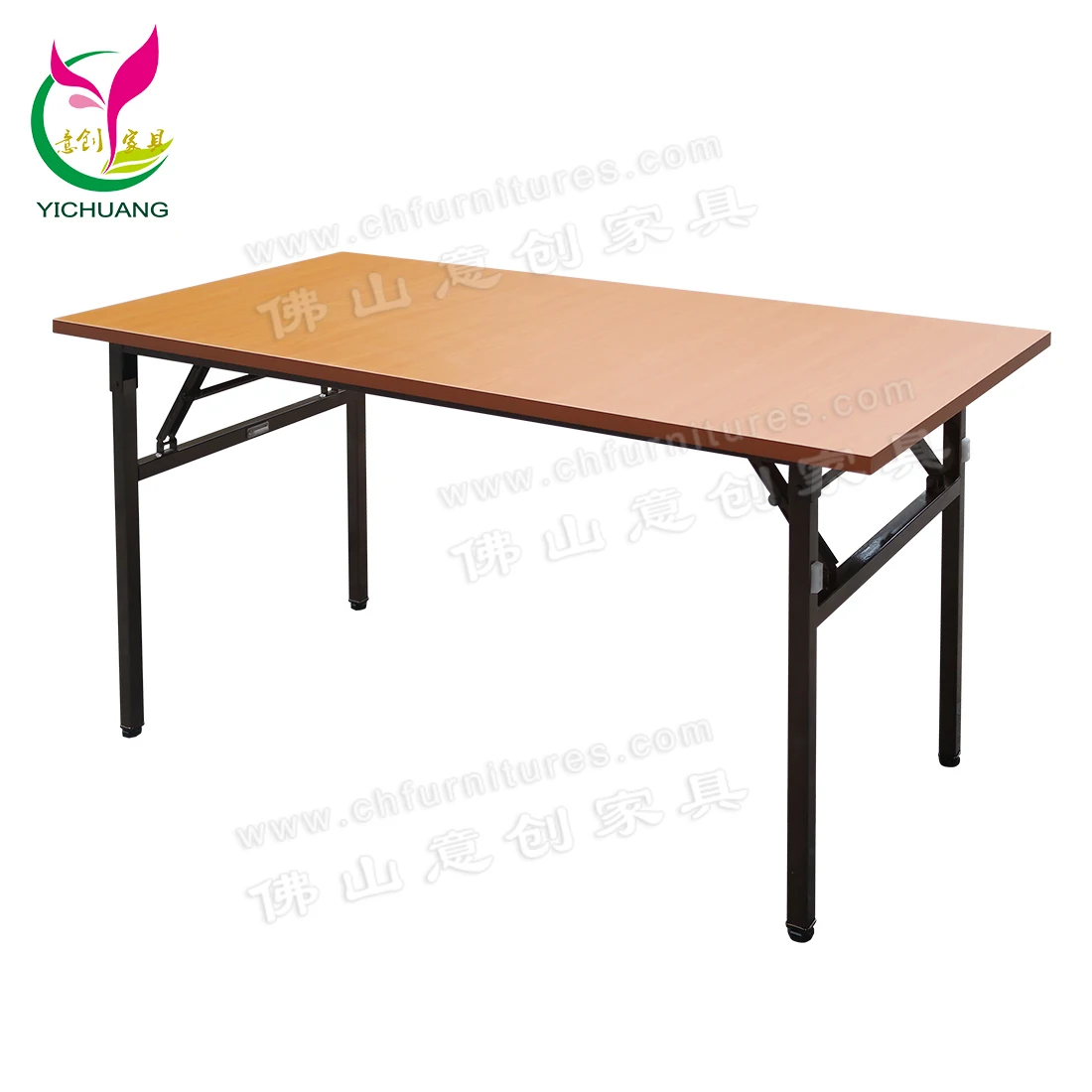 Laminated table top modern hotel banquet hall folding rectangle table  YC-T07L
