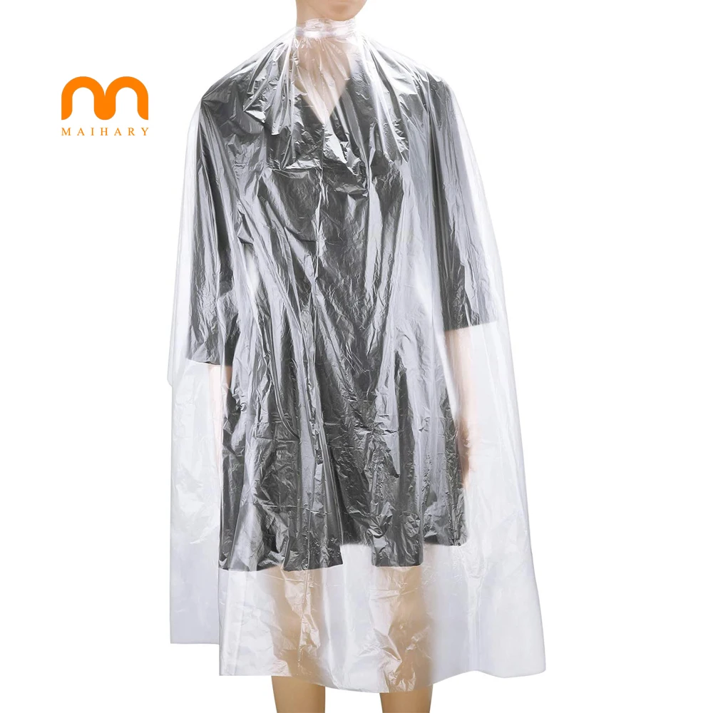 Wholesale Salon Disposable Color Customization Barber Hair Cutting Shampoo Logo Styling Disposable Hairdressing Capes