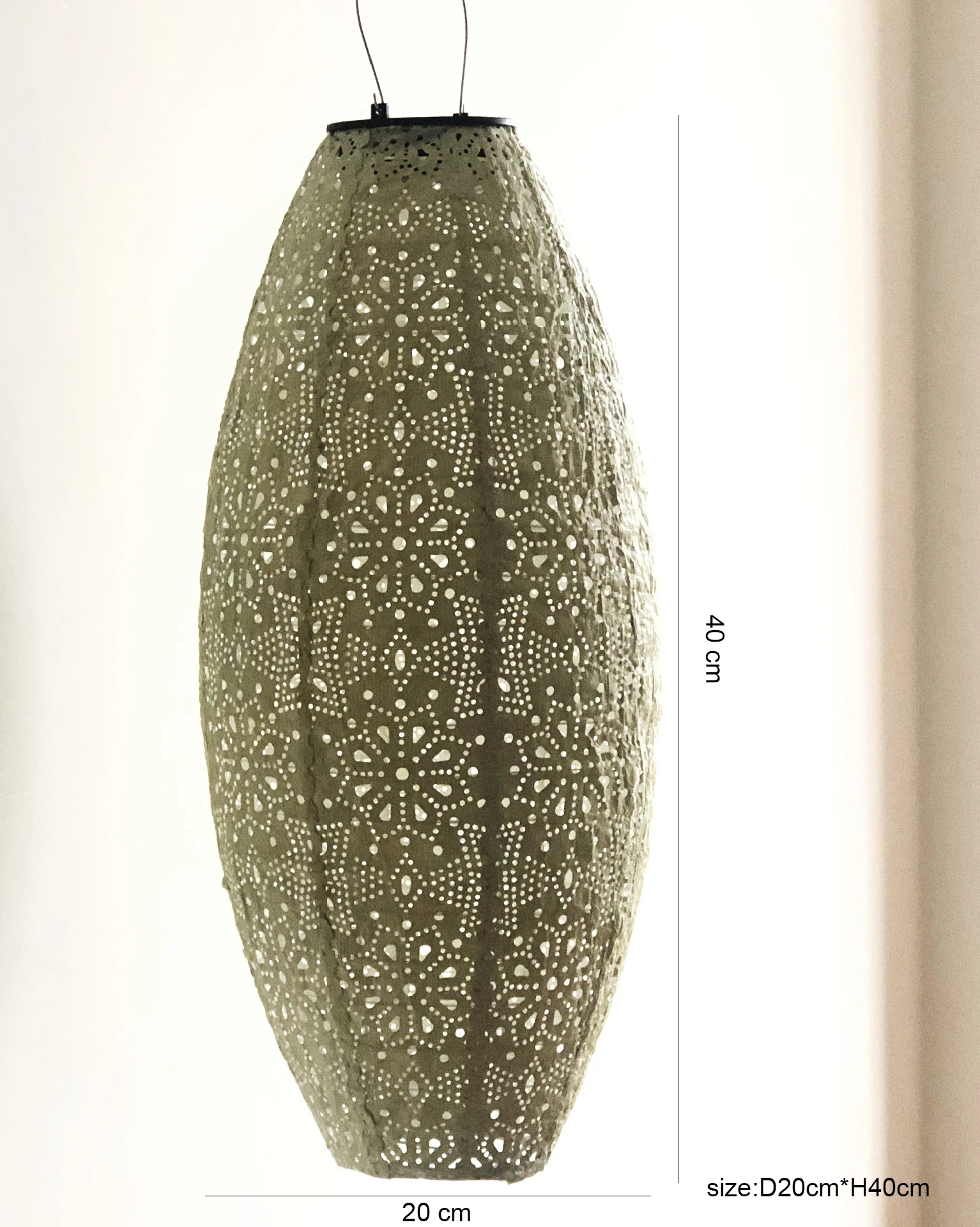 Vintage DuPont paper Solar lantern Classical garden decoration Traditional festival atmosphere lamp shade