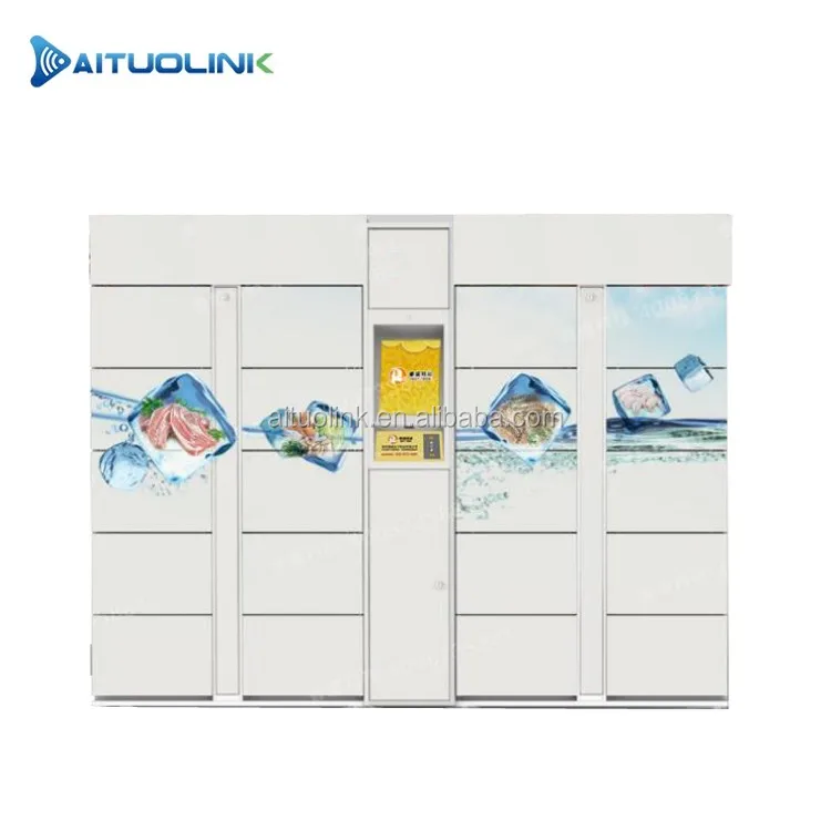 24-hours Self Service  Smart Refrigerated Cooling Locker Intelligent Fresh Food Storage Locker Cabinet