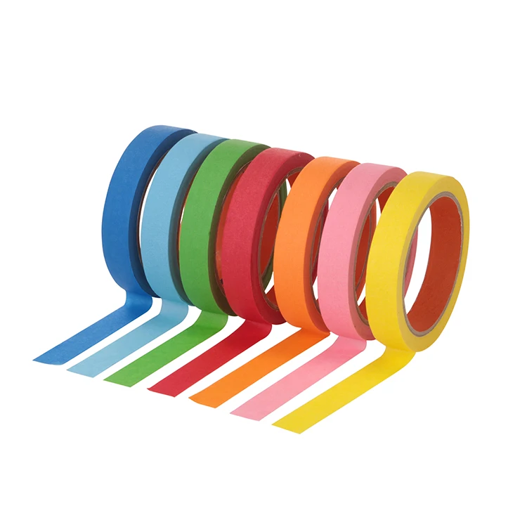 
Strong Sticky Rubber adhesive Color Masking Tape 