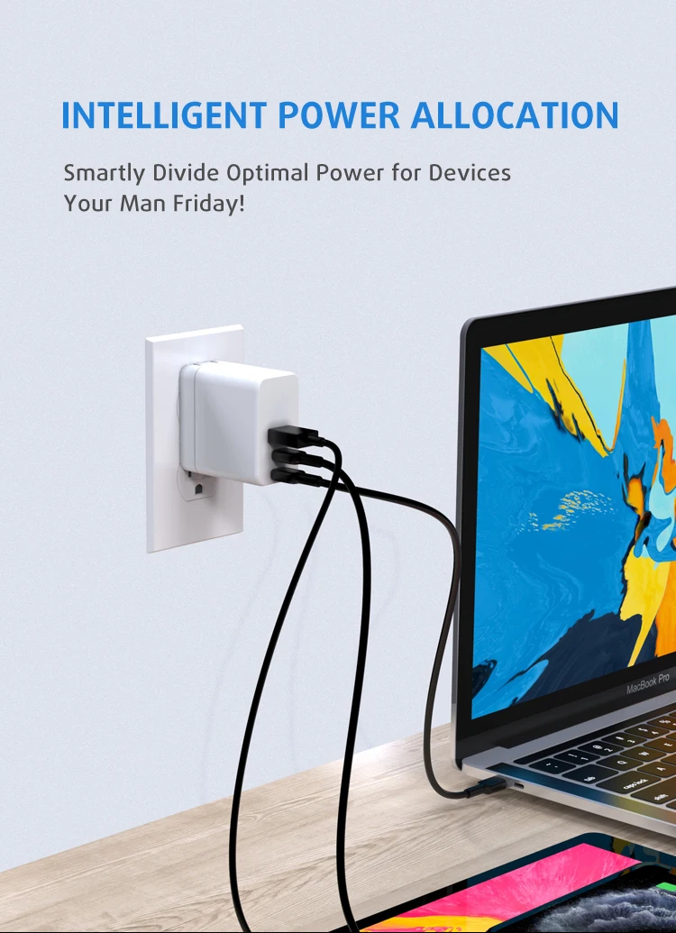  TURSDA S24 лучший мини-размер 120 Вт Зарядное устройство GaN Tech US вилка USB C порты x2 и Быстрая зарядка A порт