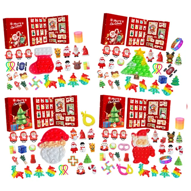 Hot Sale Christmas Countdown Calendar Blind Box Kid Advent Calendar Car Blind Box Surprise Toy for Boys Girls