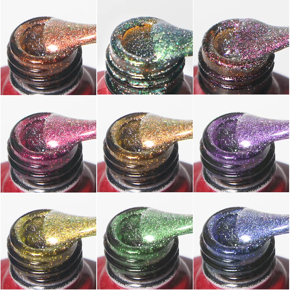 Starry Sky Gel Polish For Nails Cat Eye 7.5 ml,Wholesale 9 Color Cat Eye Nail Gel Nail Art Soak Off Gel Polish