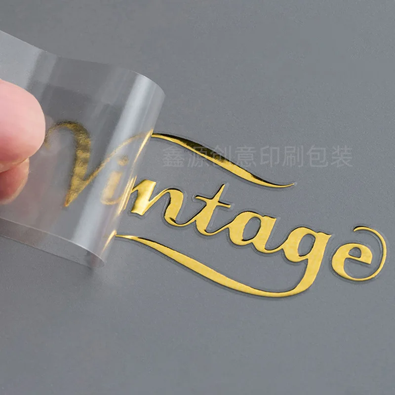Wholesale Heat Transfer Stickers For Clothes Custom Gold Metal UV Transfer Sticker
