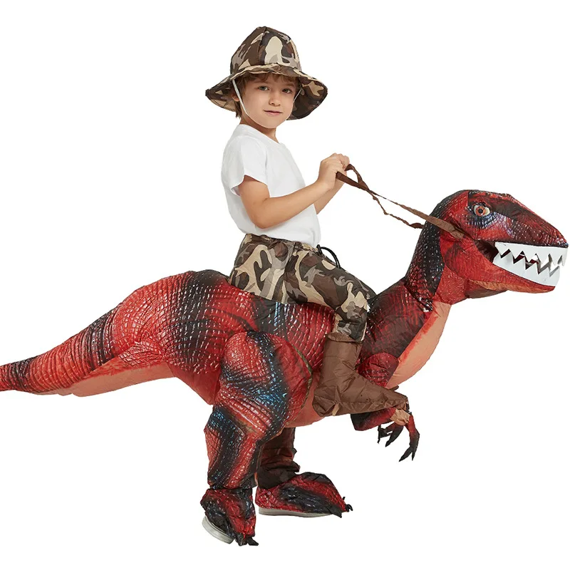 Надувной костюм T Rex коричневый динозавра REX латексные Боди надувные костюмы для взрослых обслуживание OEM