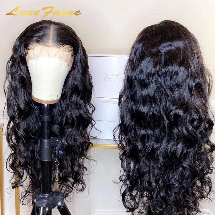 Luxefame 13x6 Water Wave Transparent Hd Lace Frontal Wig For Black Women,Virgin Raw Indian Hair Wig,Hd Wig Human Hair Lace Front
