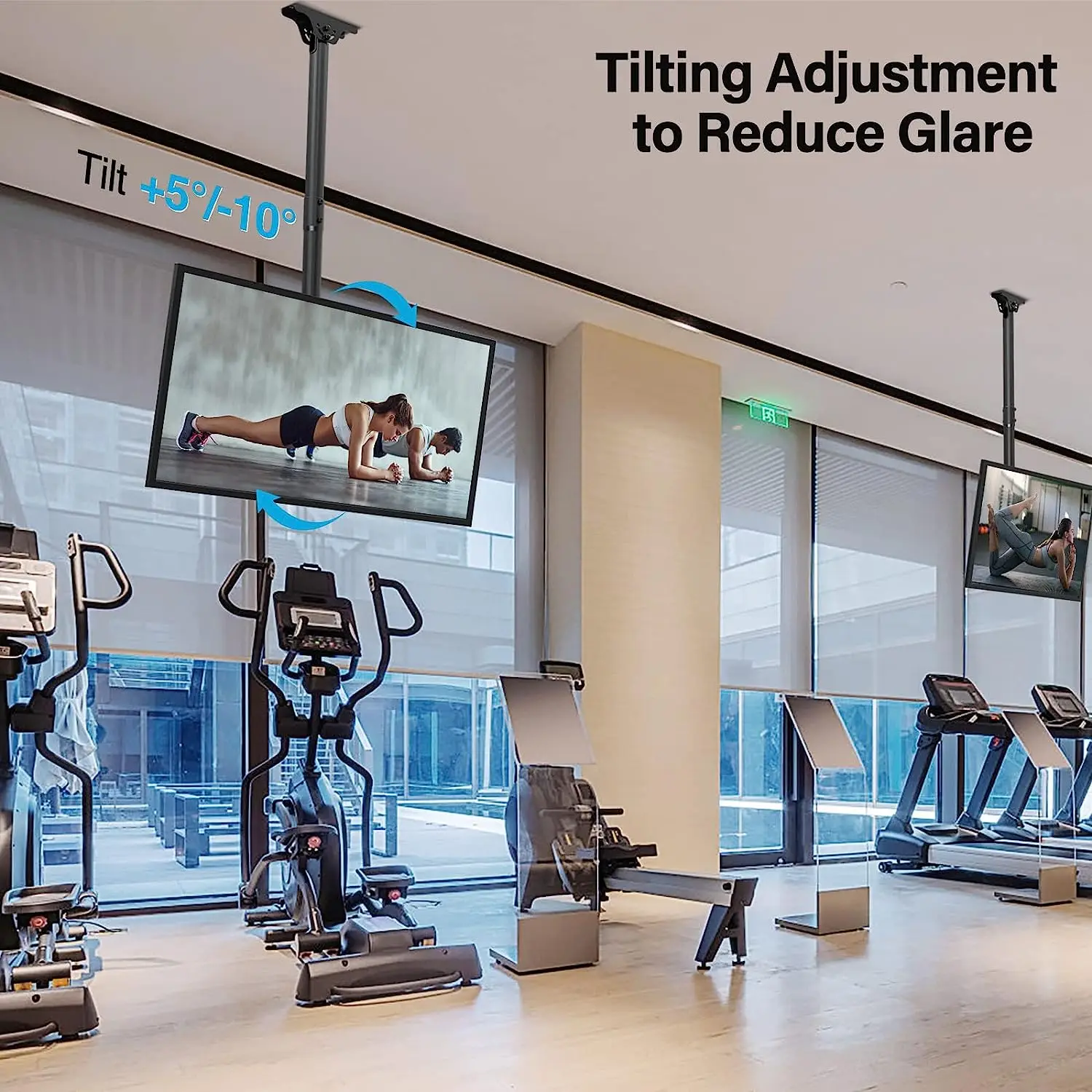 Ceiling TV Mount Hanging Height Adjustable Full Motion TV Bracket Living Room Wall Mount TV Bracket