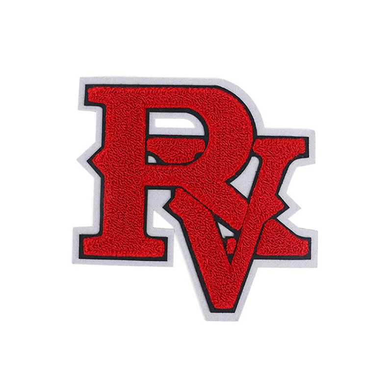 custom high quality computer letters embroidery patches for clothing