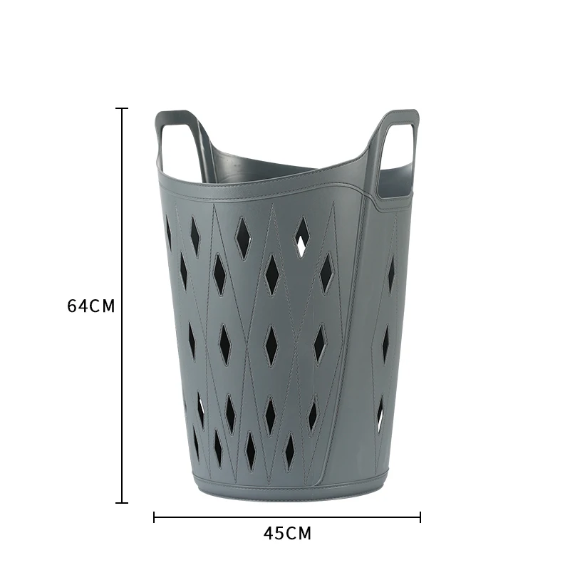 Factory Direct Plastic Soft Shell Ventilated Laundry Basket
