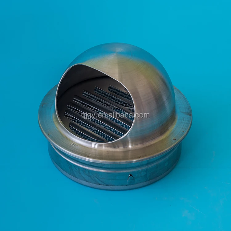 SUS304 Round/Circular Exhaust hood for HVAC Systems Stainless Steel Clamp