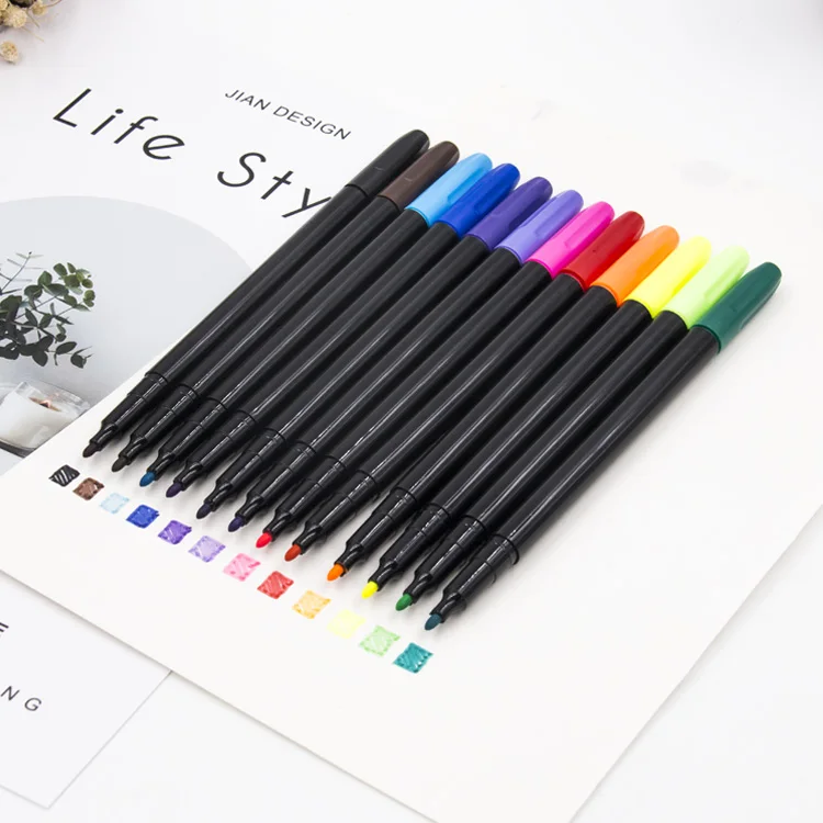 OEM colorful washable fabric markers  permanent waterproof fabric marker pens Perfect for DIY Writing on Clothing
