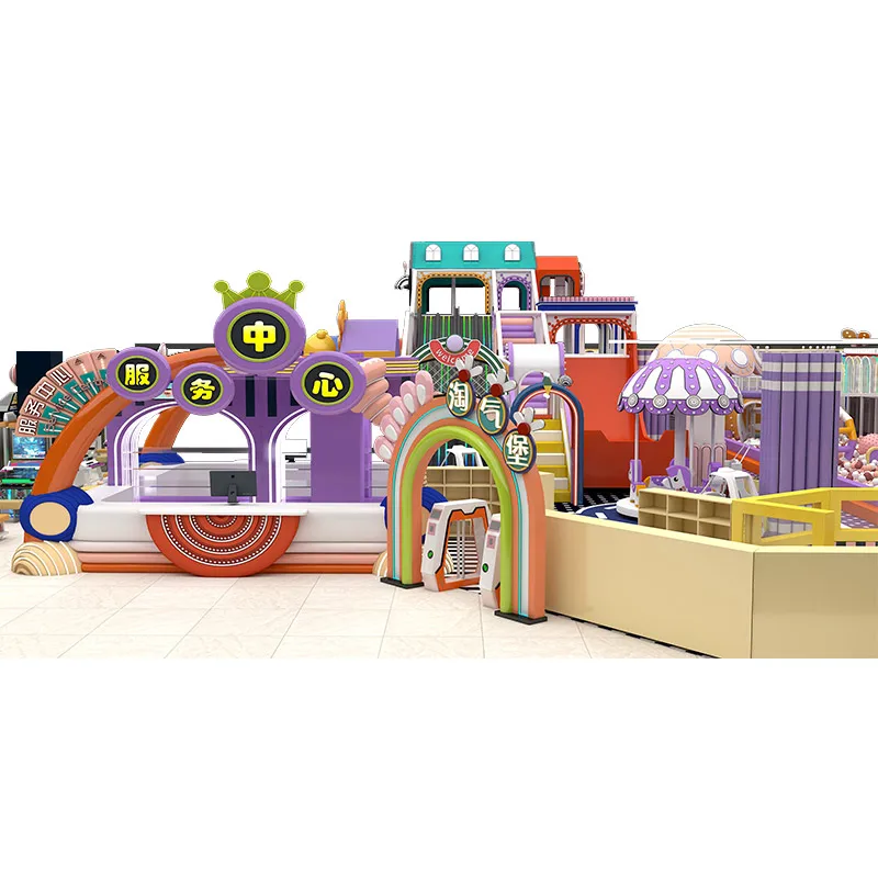 Direct Supply Soft Playground Games Play Center Preschool Candy Theme Playground