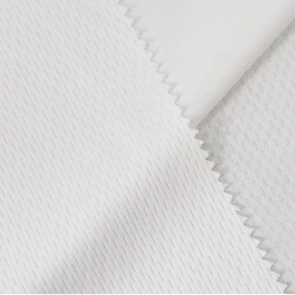 100 polyester dry fit white bird eye elastic mesh eyelet sports fabric for sublimation printing