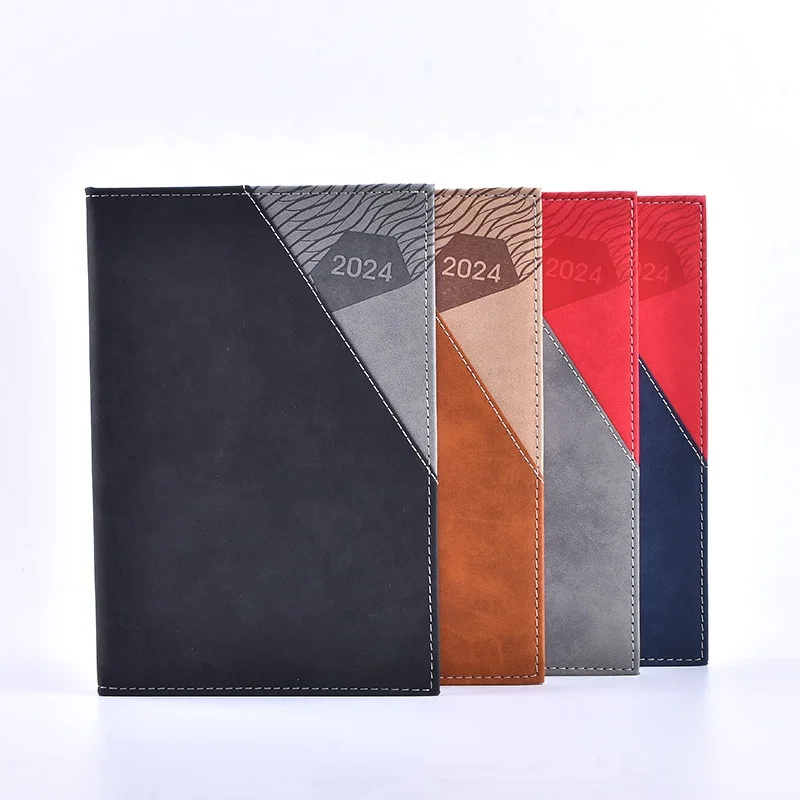 Креативный 2024 дневник блокнот индивидуальная ткань кожа A5 Cuaderno Libreta повестки дня