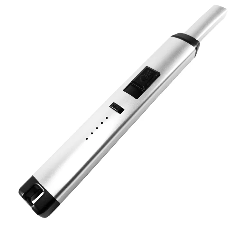 Безопасная зажигалка с USB, перезаряжаемая ветрозащитная Зажигалка для кухонной плиты, беспламенная электрическая Свадебная Зажигалка без газа