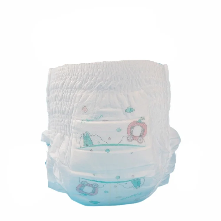 Soft Breathable 100% Organic Cotton Disposable High Quality Gentle Care Pull Up Pants Baby Diaper