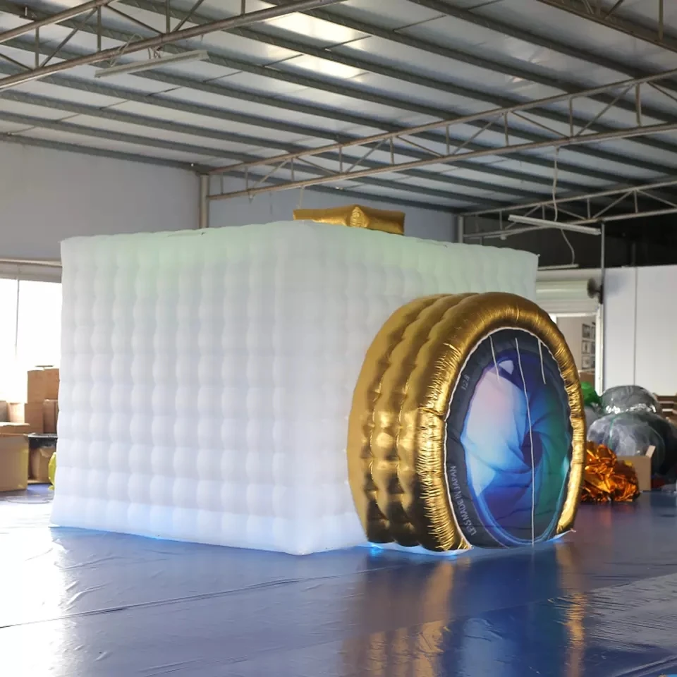 Customized Led Lighting Camera Shape Inflatable large inflatable nightclub