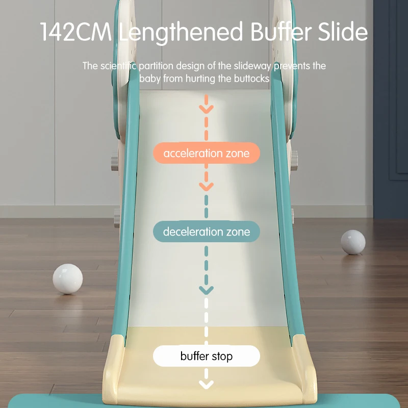 SUPLAYER Customizable OEM Free Samples Playground Games Kids Swing Slide Seal With Garden Baby Indoor