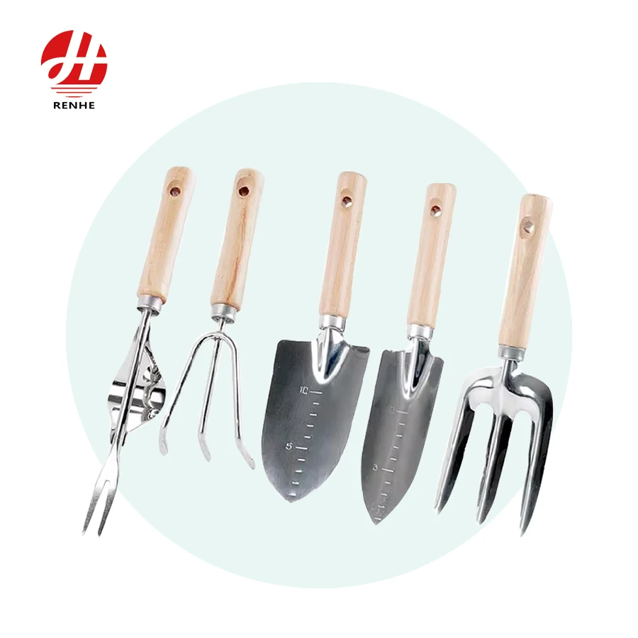 Stainless steel small spade Garden tools  potted gardening tools  small planting set steel shovel with handle