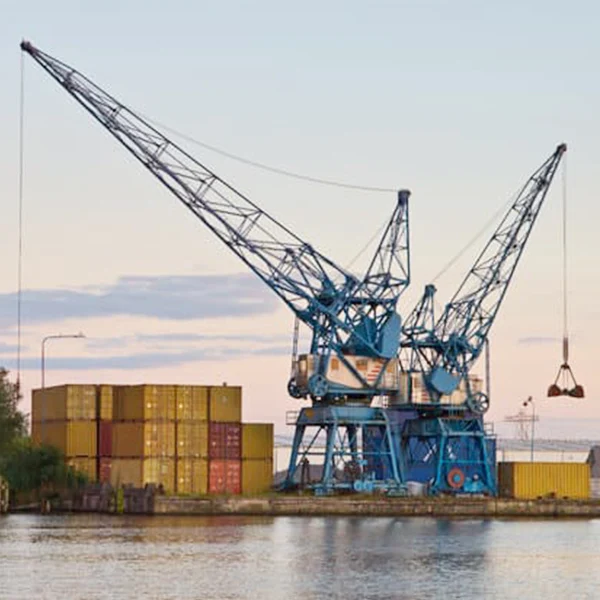 10t mobile harbour crane container hydraulic pedestal portal cranes