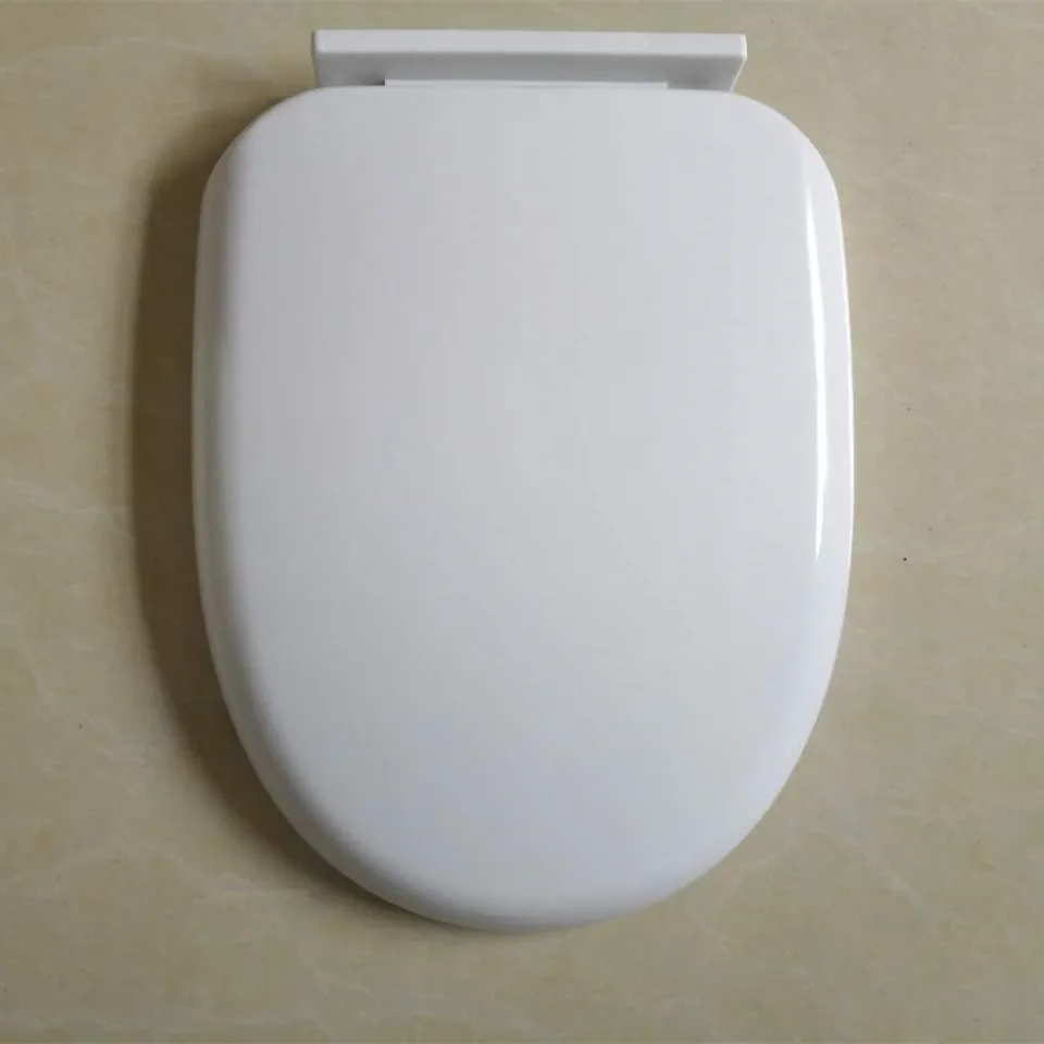 U-shaped slow falling plastic toilet cover