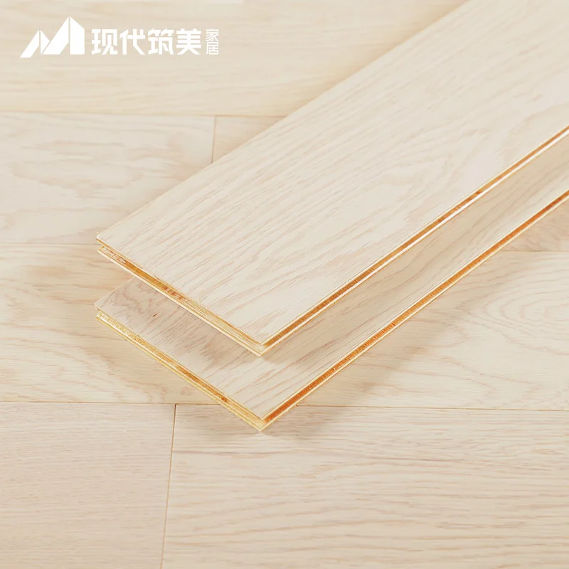 easy clean lock white oak hardwood tiles water resistant 12mm engineered parquet wood flooring
