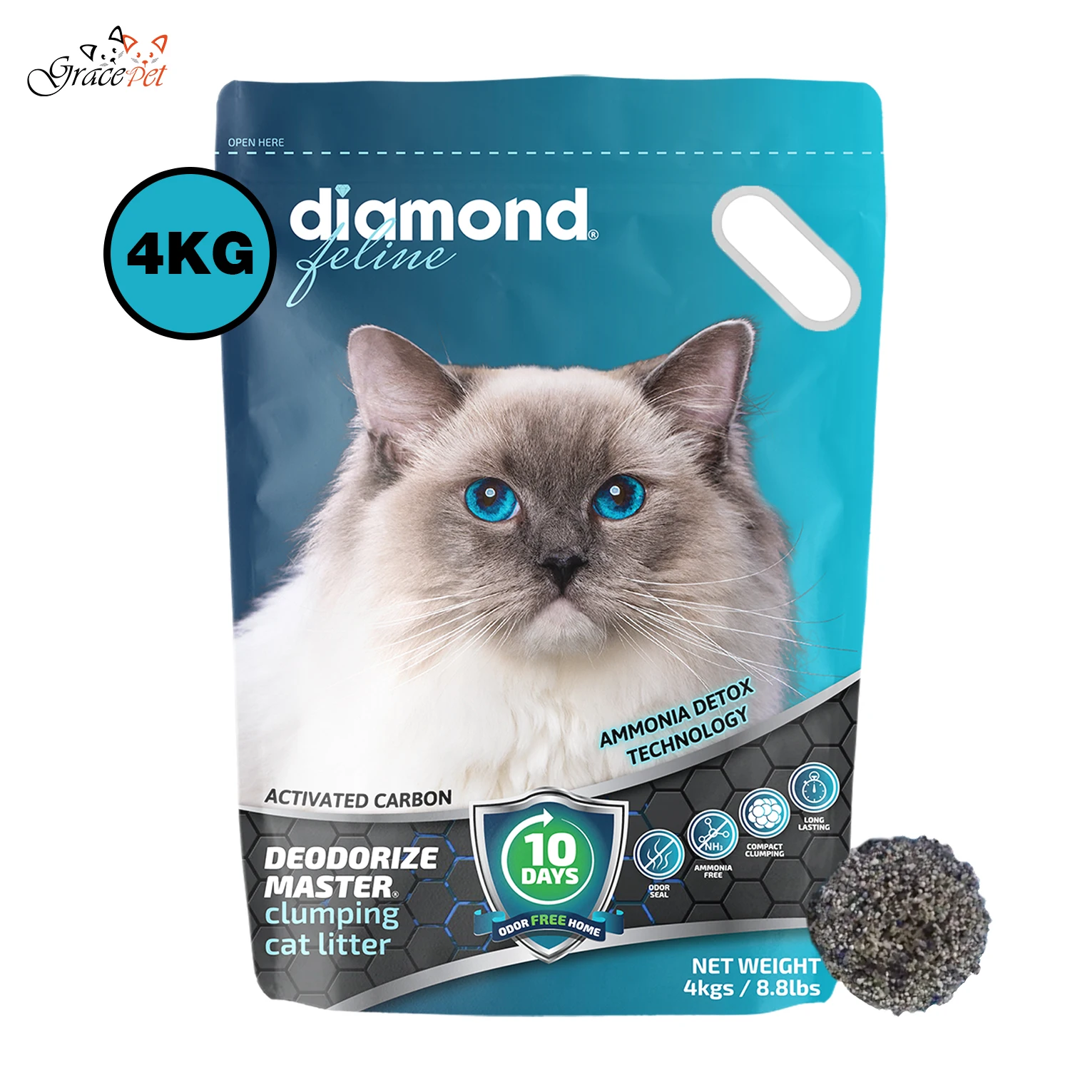 Diamond Brand  Premium Quality Sand Bentonite Cat Litter For Cats Grooming Factory Directly Wholesale