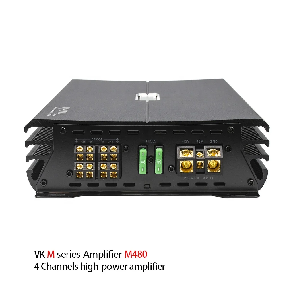VK High-Performance 12V 4-Channel Car Amplifier Class AB  car amplifier monoblock korean amplifier car audio