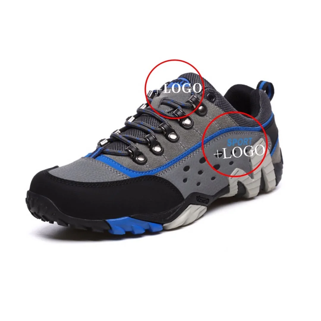 
Outdoor Waterproof Comfortable Men Casual Sneakers for Men Hiking Shoe BLACK Leather Top Cow Winter Mesh OEM Customized Spring 