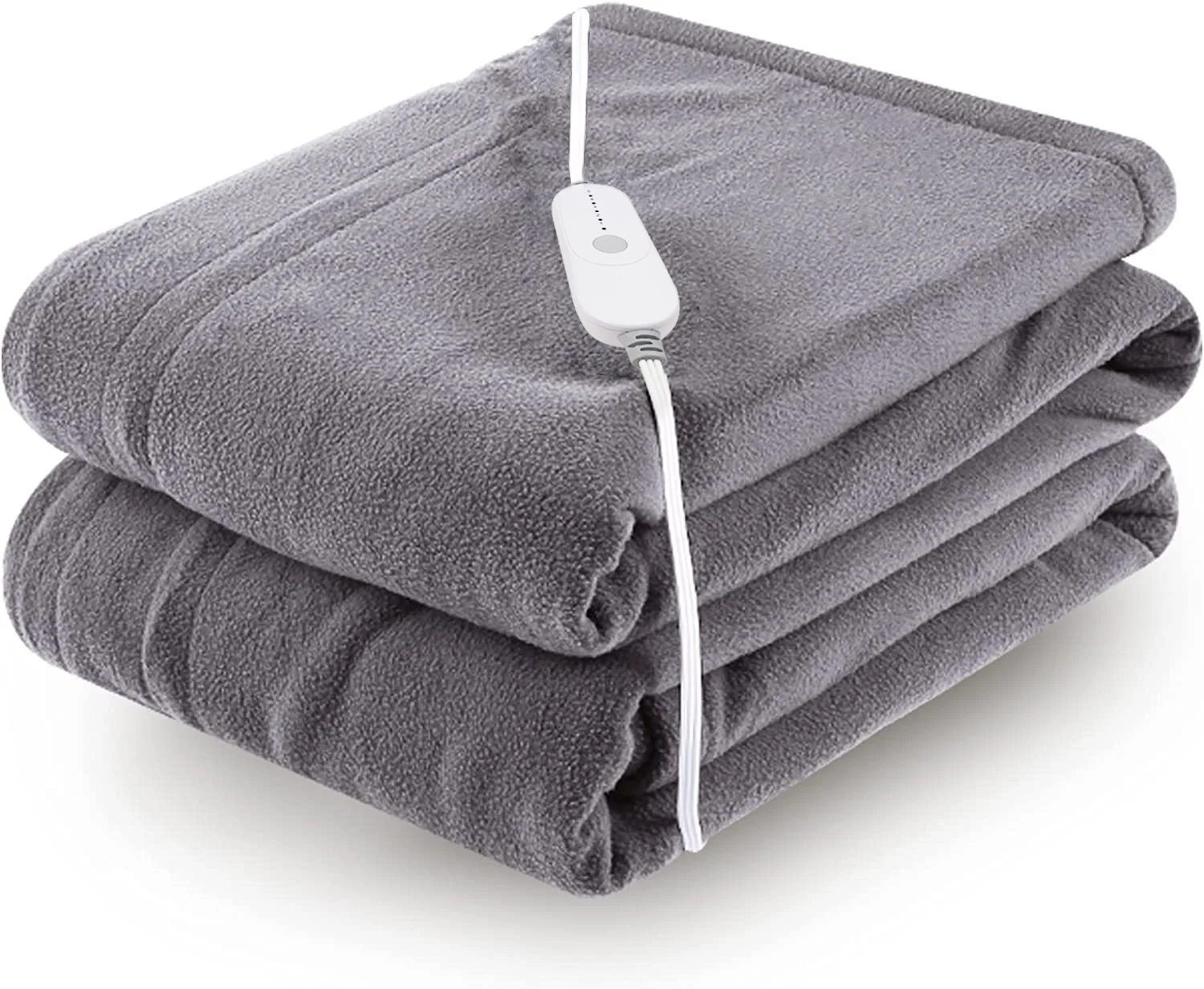 Custom 120V Solid Polar Fleece Thermal Throw Machine Washable Electric Heating Throw Blanket