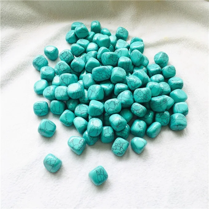 Wholesale  healing tumbled stone turquoise quartz crystal stone