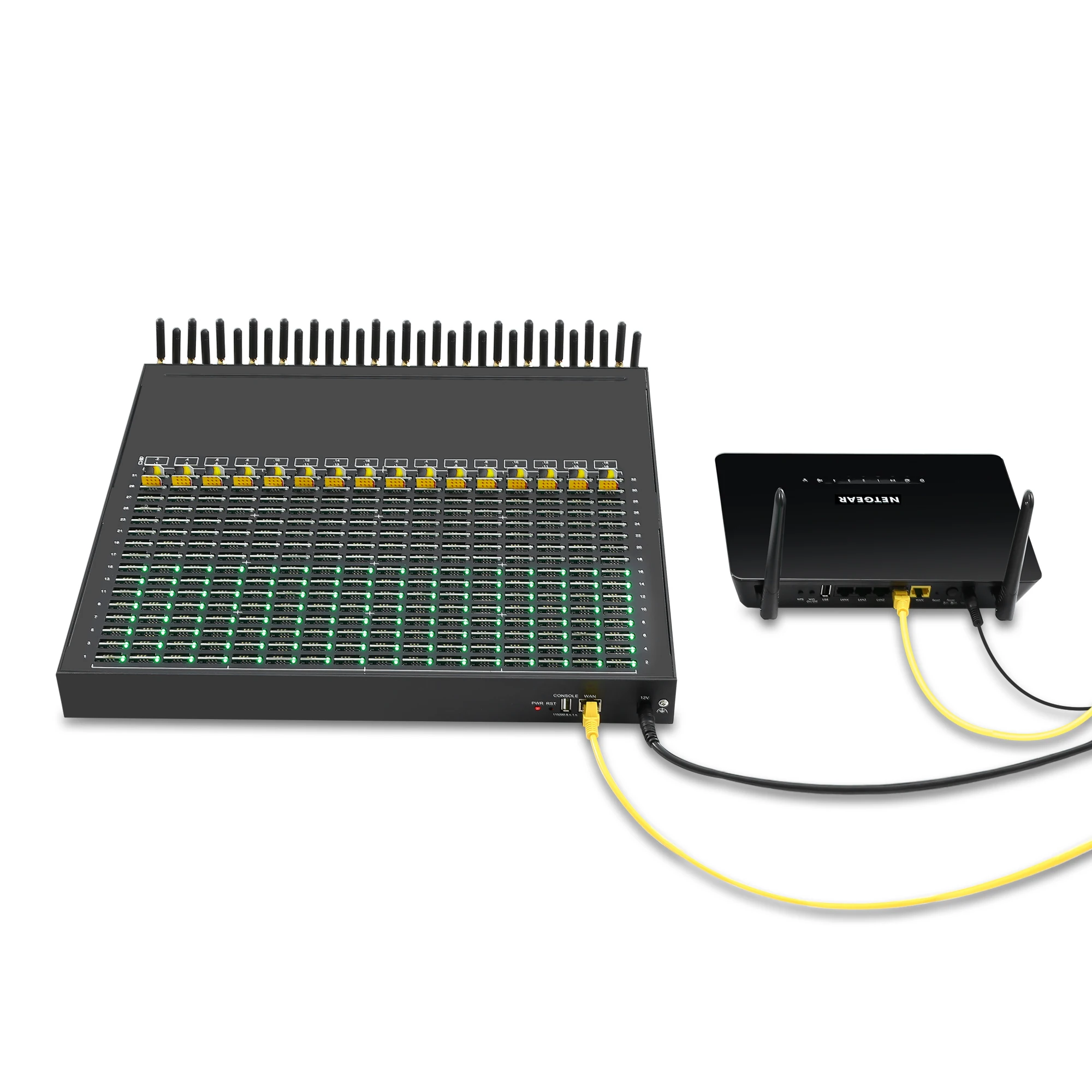 China Skyline SK 32-512 WCDMA Gateway for Call Terminal Bulk SMS Sending WCDMA SIM BOX