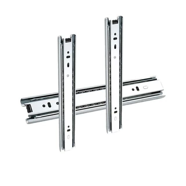 Home decoration furniture hardware fitting drawer slide 3 fold full extension ball bearing building construction material