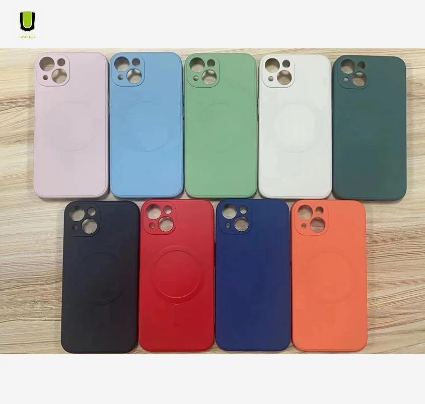 UNIMOR 2021 Wholesale Magnetic soft Phone Cases for iphone13 silicon phone case For magsafe iPhone 11 12 13 Pro Max