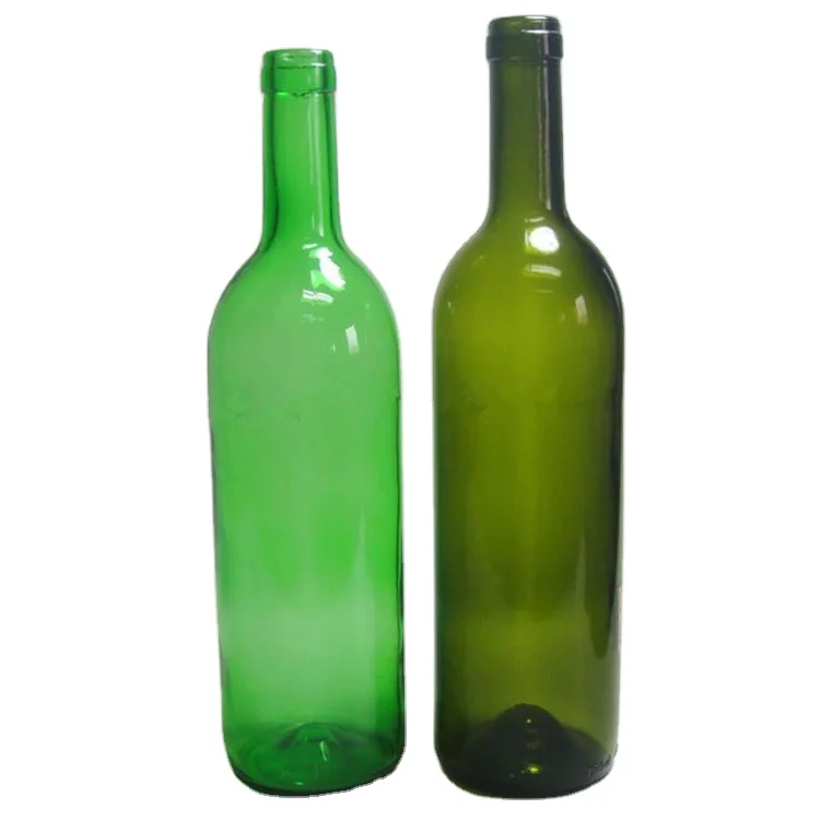 
Оптовая продажа различных цветов зеленый пустой стакан 750 мл бутылки Красного вина  (60747555189)