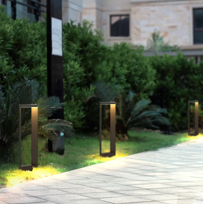 Modern Simple Style Ip54 Led 6-10w Outdoor Waterproof Triangular Garden Courtyard Column Light