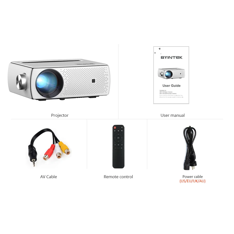 
1Year Factory BYINTEK K18 Full HD 1080P 4K Mini Projector LCD LED Home Cinema Smart Mobile Wifi Android Proyector Beamer 