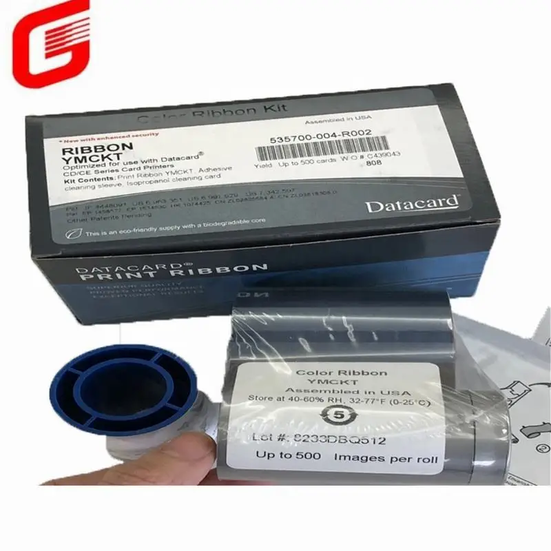 Original Datacard 535700-004-R002 YMCKT Color Ribbon for CD800 Printer