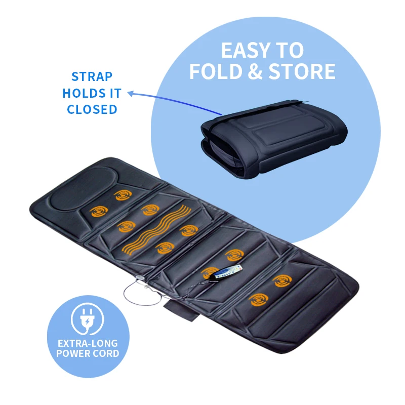 10 Motors massage mattress Massage Mat Full Body Massage Mattress Pad for Back