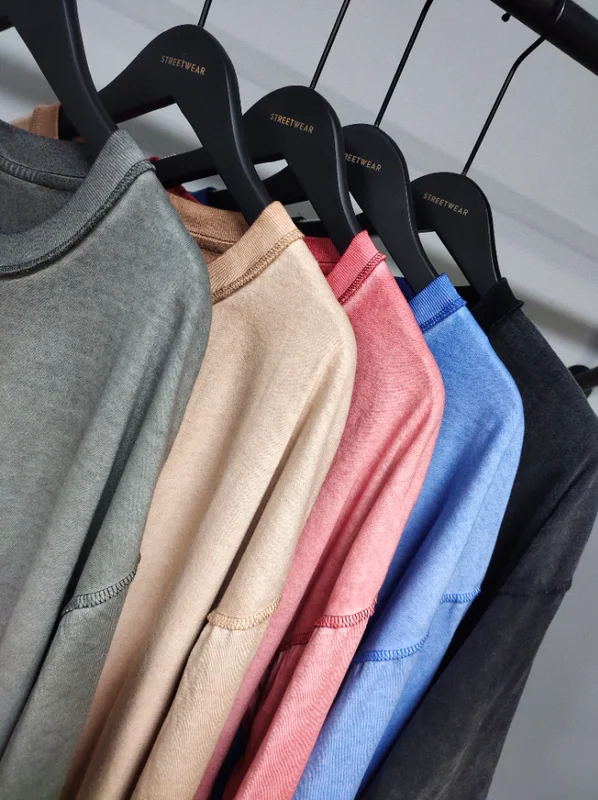 Мужская промытая футболка, черная футболка с постепенным изменением уровня кислоты, в наличии, 8813