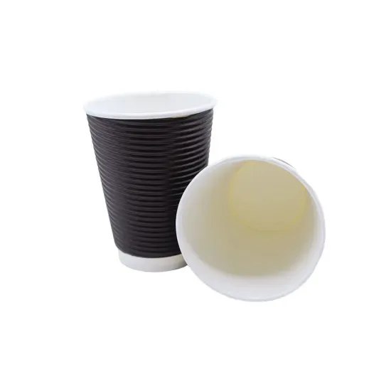 Compostable Biodegradable Travel Take Away Disposable Plain Paper Plates and 8oz 250ml Coffee Cups