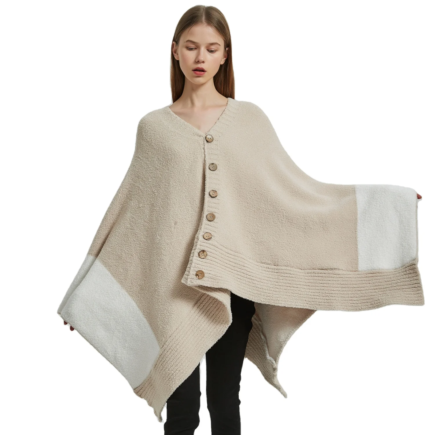 NEW Fashionable single item Siamese shawl jacket for winter mrobeicrofiber robe wearable throws RNS