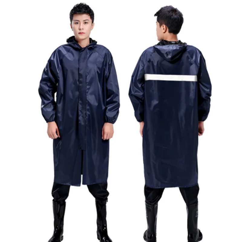 Мода Оксфорд ткань для взрослых Длинная ветровка, плащ-дождевик для взрослых водонепроницаемые и ветрозащитные модели, которые отлично сохраняют тепло одного человека дождевики 0,23 мм