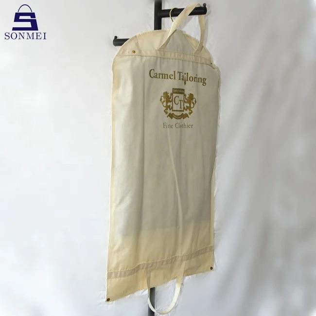 High Quality Natural Color Fashion Garment Cotton Bag for Cloth Store
