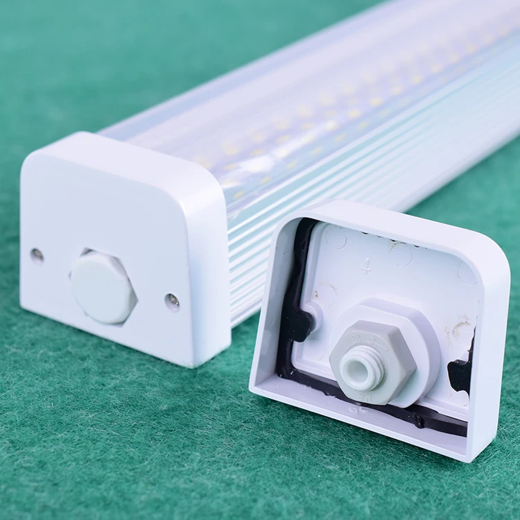 18w/30w/45w/60w Aluminum Housing IP55 Led Tube Triproof Light With Emergency Dimmable