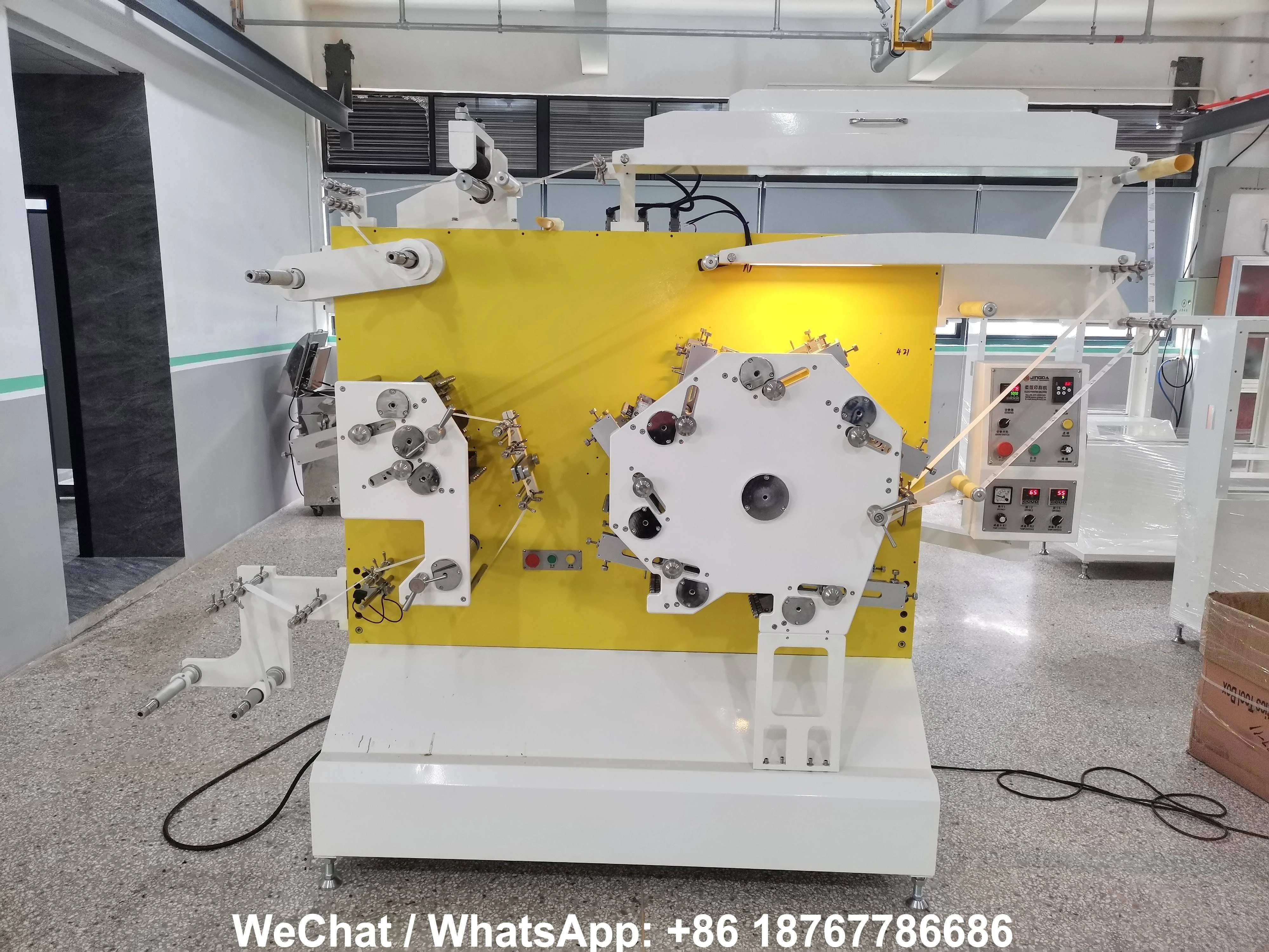 JINGDA 2C + 1C заводская цена футболка мойка лента флексографская печать нейлоновая атласная машина
