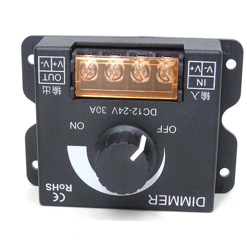 DQ703-TDG 12-24V 30A LED Strip Light PWM Dimming Controller 12V 24V 36V 48V Dimmer