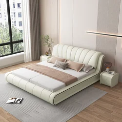 Luxury Beds King Size Bed  Bedroom Sets Furniture Wholesale Home Wood Modern Soft Bed