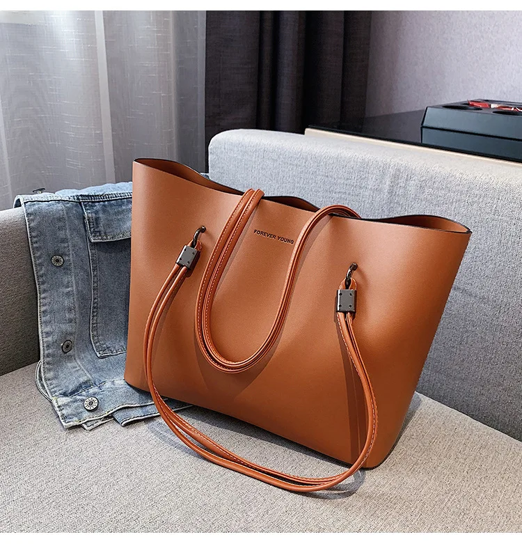 lady handbags Simple large capacity Tote retro can be customized hand bags for women 2024